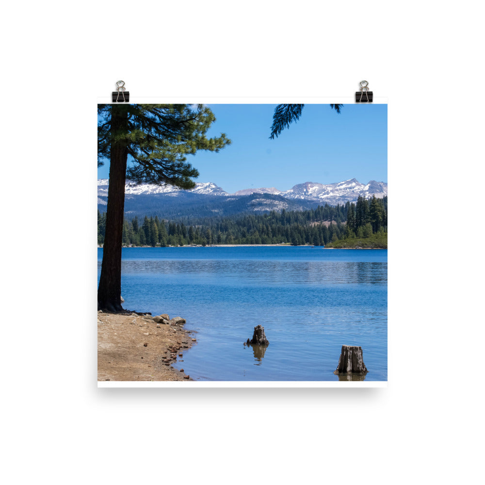 Landscape print of Ice House Reservoir in NE California 2010
