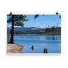 Landscape print of Ice House Reservoir in NE California 2010