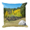 Mountain scene Throw Pillow