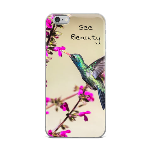 iPhone Case with Hummingbird